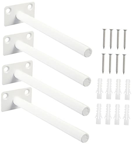 Artibetter 4 Juegos Soporte De Partición Invisible Flotante Para Estante Soporte Flotante De Hierro De Alta Resistencia Para Pared