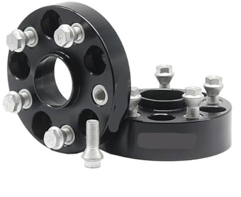QWETY 2 stück 20/25/30/35/40mm PCD 5x130 CB 84,1 for 78,1mm Rad Spacer Adapter 5 Lug, for SsangYong, for Benz, G-Klasse, for FIAT, Ducato Nabenzentrische Spurverbreiterungen(Black 2PCS 78.1MM 20MM)