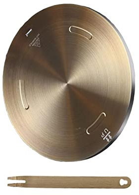 Heat Diffuser Plate, Grourarty Stainless Steel Cooking Induction Adapter Simmer Plate for Electric Gas Glass Cooktop Hob Ring, Induction Cooktop Converter Plate With Handle (20cm)