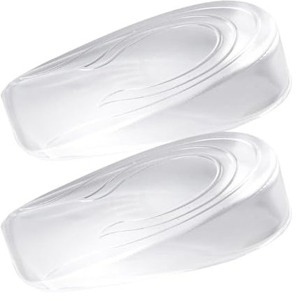 Coussinets de talon - Coussinets de levage en silicone - Semelles augmentant la hauteur - Talonnettes en gel - Demi-semelles pour chaussures - Pour homme et femme