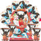 40 PCS Bunny Stoviglie Compleanno, Bunny Stoviglie per Feste Di Compleanno, Piatti Carta Bambina, Set Di Stoviglie per Feste a Tema Anime per Bambini
