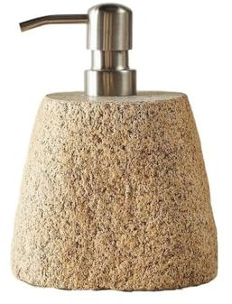 soap dispenser with pump Vintage Stone Lotion Bottle Handmade Dispenser Bathroom Press Bottle Soap Dispenser bathroom kitchen lotion