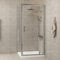 1000 x 800 Rectangular Pivot Door Shower Enclosure 6mm Safety Tempered Glass Reversible with Side Panel Shower Cubicle Screen