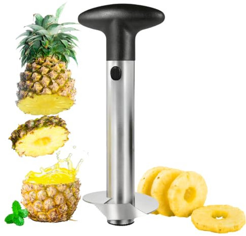 ARROYO Pineapple Corer, Upgraded, Reinforced, Thicker Blade, Premium Pineapple Corer Remover (Black)