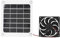 Brrnoo Ventilateur à énergie Solaire, Ventilateur Solaire, Climatiseur Solaire avec Panneau Solaire, Ventilateur, 4 Ventouses et 2 Crochets, Kit de Ventilateur de Panneau Solaire 10 W 5