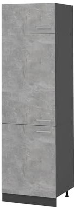 Vicco Armoire pour frigo R-Line, Béton, 60cm