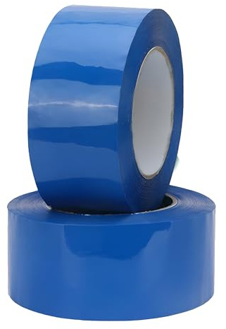 Tezraftaar® 12 x Parcel Packaging Tape 48mm x 66m Blue Heavy Duty Strong Adhesive Carton Sealing Tape for Parcel House Moving Boxes Packaging