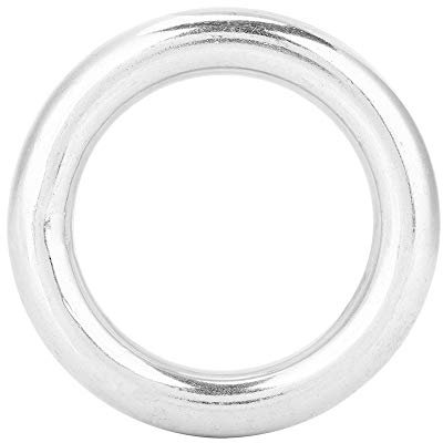 304 Edelstahlgeschweißter Ring Ring Marine Boat Polished Circle 12x50 mm