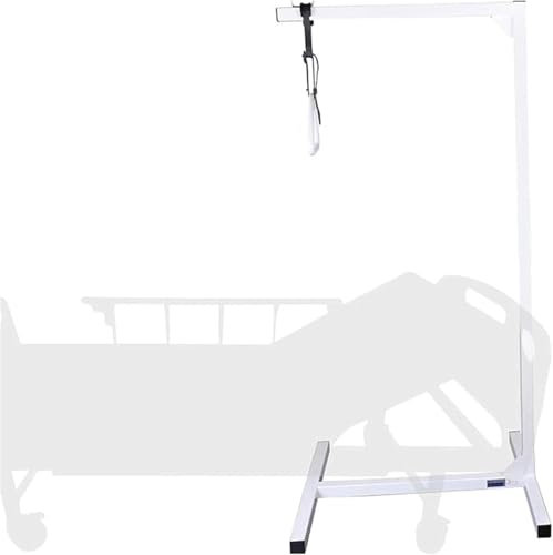 Bed Trapeze Bar for Elderly - Mobility Floor Stand Support, Safety Rails, Assisting Rails, Bed Hoists for Getting Up, Pull Up Cane for Enhanced Stability and Independence