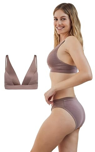 JBS of Denmark Bustier Damen (XS/2XL) | Triangel-BH Bustier für Damen | Basics Damen BH Bustier aus 65% Viskose (Bambus) | BH Damen ohne bügel | Bambus Viskose Bustier Damen