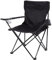 Campela CA1406BLK Chaise de Randonnée Pliante avec Porte-gobelet, Oxford 600D, Cadre en Métal, Sac de transport, pour Jardin, Poisson, Noir