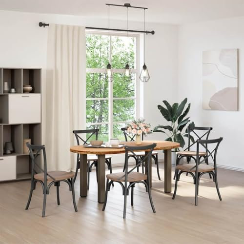 Massivholz Esstisch aus Eiche, Hellbraun, 180x90x74 cm, oval, fein geschliffen und hell lackiert - Perfekt für Wohnzimmer oder Esszimmer, langlebig und stilvoll