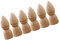JUMPLAWN 6Stücke Teiliges Holzpuppen Bastelset für DIY Handbemalbare Marionetten zur Dekoration und Gestaltung für Zuhause Beige Umweltfreundliches Holzspielzeug für Kreative Projekte