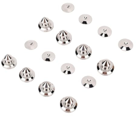 Adjustable Copper Isolation Speaker Spikes Kit for Cleaner Sound, 8pcs Pads for CD DVD Player, DAC - Suitable for HiFi Speakers, Amplifiers