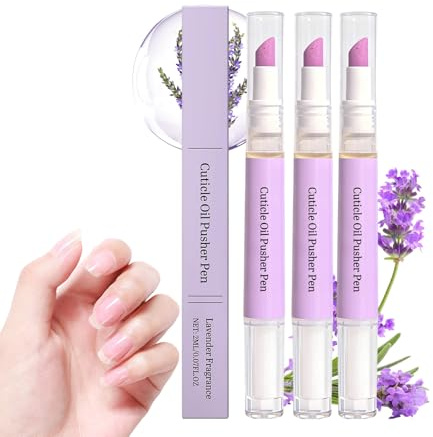Stylo repousse-cuticules 2 en 1, Cuticle Oil Pusher Pen for Nails, Cuticle Remover Pen, Cuticle Oil Nail Care Pen for Dry & Damaged Nails, hydrate et fortifie les ongles secs et abîmés (3pc)