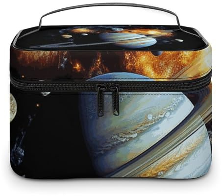 Planet Jupiter Kosmetiktasche Reise-Kulturbeutel Make-up-Koffer Künstler Aufbewahrungstaschen für Accessoires, Shampoo.