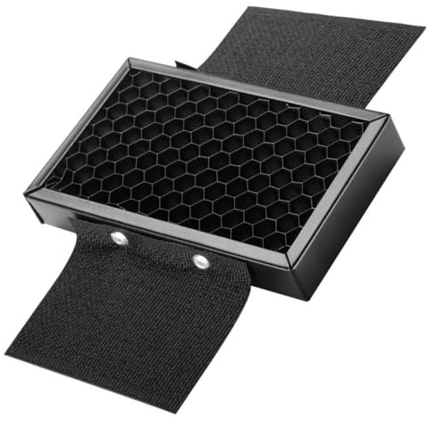 Lurrose Rete a Celle Esagonali per Flash Portatile in Metallo, Facile da Installare, Controllo della Luce per Flash Fotocamera