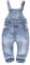 KIDSCOOL SPACE Salopette di Jeans Strappati per Bambini, Pantaloni di Maglione di Jeans Morbidi per Bambini,Azzurro,18-24 Mesi