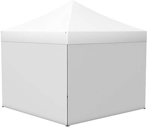 Vispronet Profi Faltpavillon Basic - 3x3 m in Weiß - 4 Vollwände - Scherengittersystem - Farbe & Größe wählbar