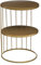 ATMOSPHERA CREATEUR D'INTERIEUR Mesa Decorativa, Dorado, 1 Mesa Doble