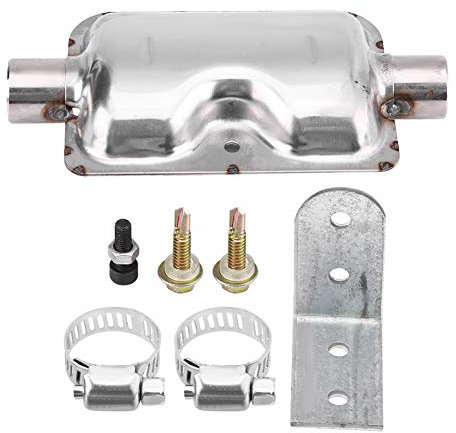 schalldämpfer aggregat,Schalldämpfer Aggregat,Schalldämpfer Standheizung,Standheizung Schalldämpfer,Auspuff Schalldämpfer,24Mm / 0.94 Zoll Edelstahl Auspuff Schalldämpfer
