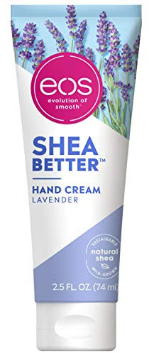 eos Shea Better Hand Cream - Lavender | Natural Shea Butter Hand Lotion and Skin Care | 24 Hour Hydration with Shea Butter & Oil | 2.5 oz,2040870
