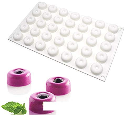 Stampo per torta in silicone D Stampo per dolci da forno Forma fai da te, bottoni 35 fori