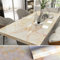 VEELIKE Papier Peint Marbre 0.4m x 18m Papier Adhésif pour Meuble Jaune et Blanc Papier Autocollant Marbre Papier Peint Cuisine Lavable Mural Rouleau Papier Vinyl Autocollant Imperméable Salle de Bain