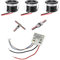 VBLED© 3er KIT VISUM 1W Mini-Einbauspot Mini Spot 12VDC IP65 Warmweiss Inkl. 6W LED Trafo