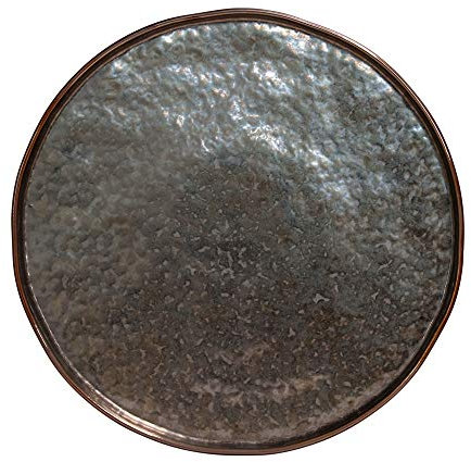 Costa Nova, Lagoa Collection, Stoneware Tableware, Place Plate, Plate, Metal (Metallic Brown), 31 cm