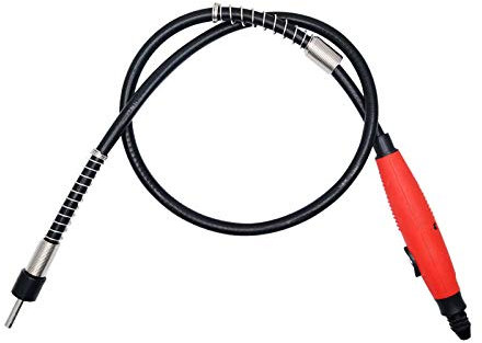 3mm/0.12 Flex Shaft Adapter Attachment, Flexible Drill Extension Cable Chuck Compatible for Dremel Rotary Grinder Woodworking Tools (Red)