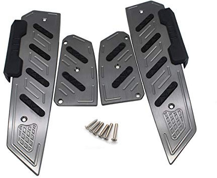 LongGreat Motorrad Fußpedal Front Fußrasten Für Honda Forza 125 250 300 2017-2020 (Grau)