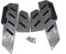 LongGreat Motorrad Fußpedal Front Fußrasten Für Honda Forza 125 250 300 2017-2020 (Grau)