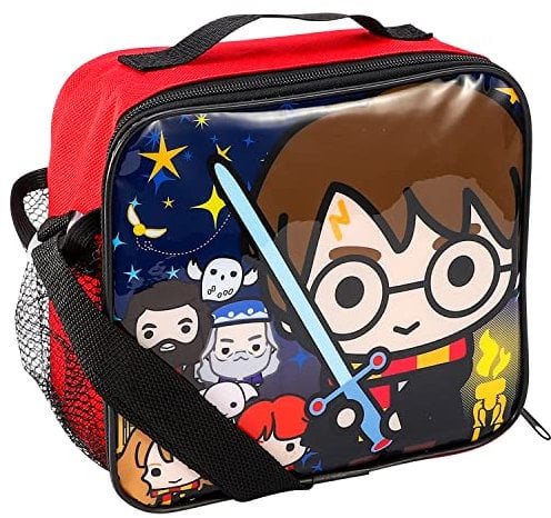 Templar Harry Potter Rectangular Insulated Lunch Box Bag for Boys and Girls, Perfect Size for Packing Hot or Cold Snacks for School and Travel, BPA Free