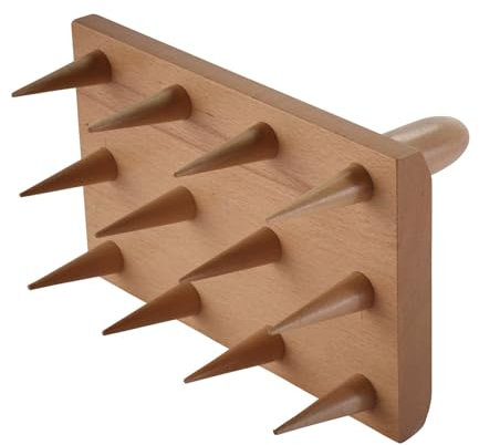 Draper Heritage 09003 - Bandeja multisemillas de madera de 120 mm x 200 mm | Dibber con 12 puntas | Herramienta de plantación de madera de haya | Herramienta manual de jardinería y siembra