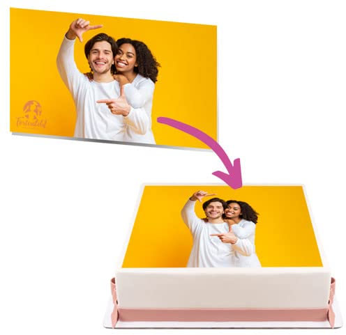 Tortenbild Quadratisch 6-38cm breit (30cm x 30cm)