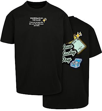 Mister Tee Herren T-Shirt Intepol Oversize Tee Black M