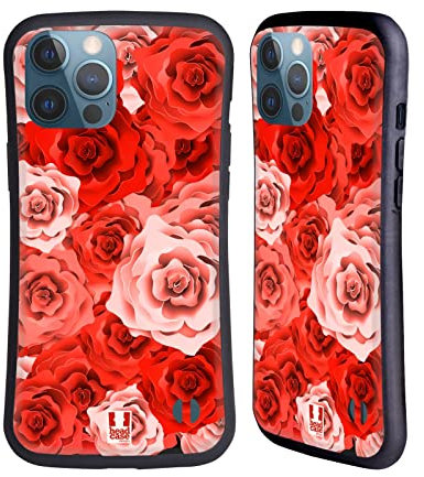 Head Case Designs Rose Boccioli Glamour Cover Ibrida Compatibile con Apple iPhone 13 PRO Max