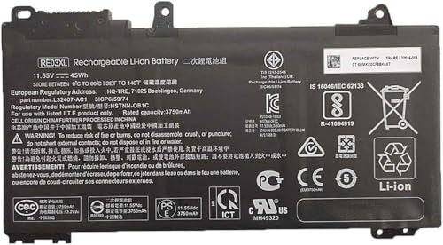RE03XL L09281-855 Akku für HP Envy X360 Convertible 15-BP 15M-BP 15-BQ 15M-BQ 15M-CP 15Z-CP 15-CN 15M-CN 15T-CN 17M-AE0XX 17T-AE 17-BW 17M-BW 17-CE 17M-CE1013DX 17T-CE 17T-BW Pavilion X360
