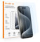 GLASS-M 2 Pack Anti-blue Light Screen Protector for iPhone 15 Pro Max/15 Plus 6.7 Inch, Blue-light Block Tempered Glass, [Case Friendly] Screen Protective Film