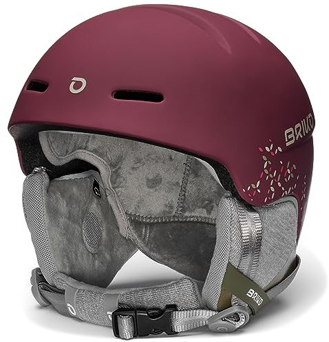 Briko Damen Helm Helmet, Matt Tawny Port Plum-Nomad Beige, S