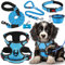 LOBEVE Anti-Zug Hundegeschirr Set mit Halsband & Leine | Inkl. Auto Sicherheitsgurt, Faltbare Näpfe & Kotbeutelspender | Für kleine bis große Hunde | Ideal für Spaziergänge, Training & Reisen