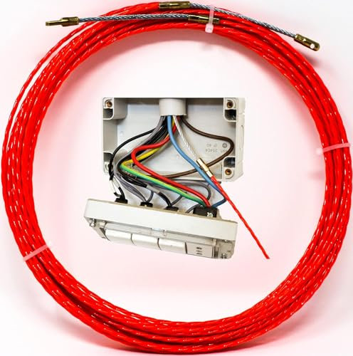 Professionelle Kabeldurchführung 5 Ø mm 25 Meter, Durchmesser geeignet für Unternehmensanlagen, außen oder unterirdisch, endgültige elektrische Feder für gesättigte Anlagen und Rohrleitungen mit engen