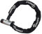 BIGGER - Cadena de Bicicleta Antirrobo, Largo 1000 mm Diámetro 10 mm con 2 Llaves, Cubierta Tela Impermeable Color Negro, para Portón, Scooter, Motocicleta.