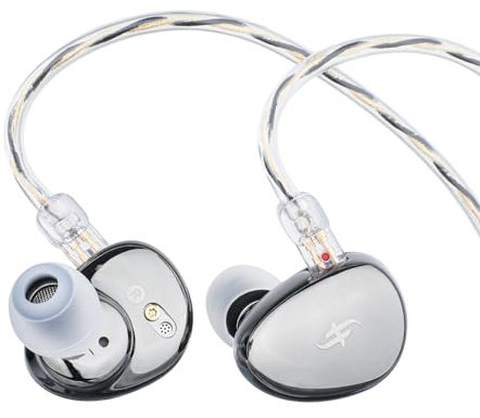 LINSOUL Simgot EA500 LM 2nd Gen Dual Magnet & Dual Cavity Dynamic Driver Monitor In-Ear, cuffie da gioco cablate con ugello di sintonizzazione sostituibile, cavo rimovibile per audiofili/gamer