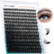 Einzeln Wimpern 40D DIY Cluster Wimpern 0.07 D Curl 10-18 Mix Individuelle Wimpern Extensions Wimpernverlängerung Volume Wimpernbüschel Wimpern zu Hause GEMERRY Wimpern (40D-0.07D-10-18mm)