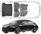Trimak Passgenau 3D Fussmatten & Kofferraumwanne Auto Set Kompatibel mit Hyundai IONIQ 6 Auto Allwetter Zubehör Gummimatten Kofferraumwanne Autos TPE Allwetter Geruchlos rutschfest