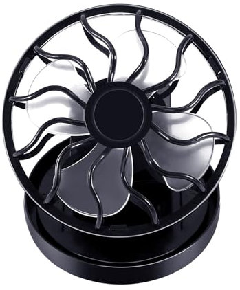 Baoblaze Tragbarer Solarbetriebener zum Anklipsen der Kappe, Mini Ventilator für Outdoor-Aktivitäten, Golfen/Camping/Grillen/Kinderwagen