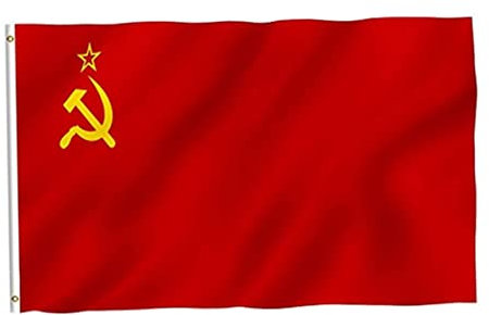 Flag sovietica, 36x60 Flag dell'Unione Sovietica per esterno, bandiera comunista in poliestere, Unione delle Repubbliche socialiste Sovietiche Flags nazionali per uso interno e esterno