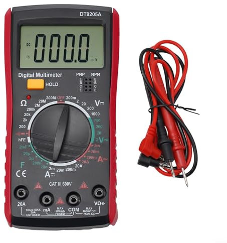 Multimetro DT9205A, misuratore digitale con alta precisione di protezione da sovraccarico, per prove di elettricità